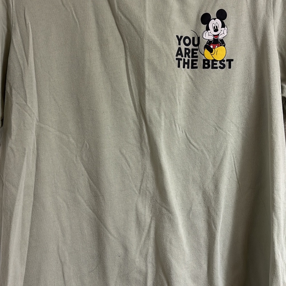 Mickey Mouse Graphic Tee in Olive
